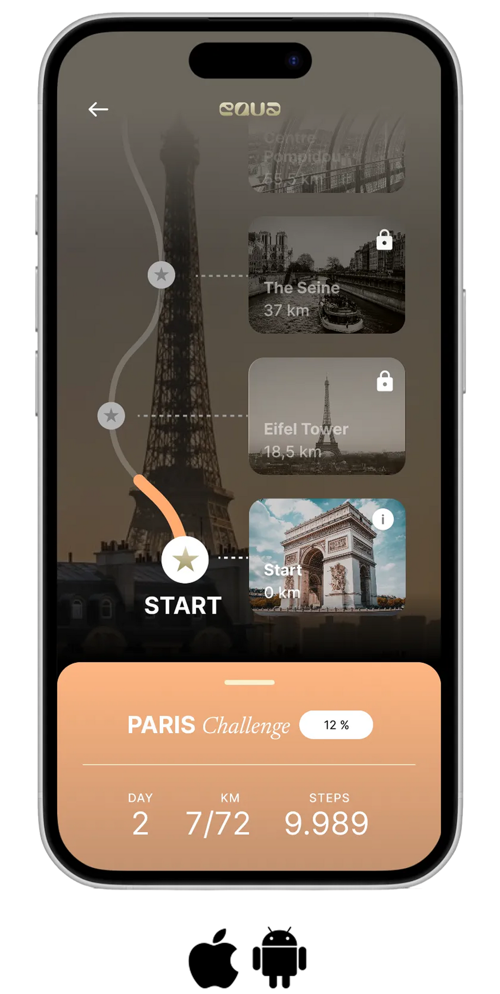 EQUA Challenge app screenshot